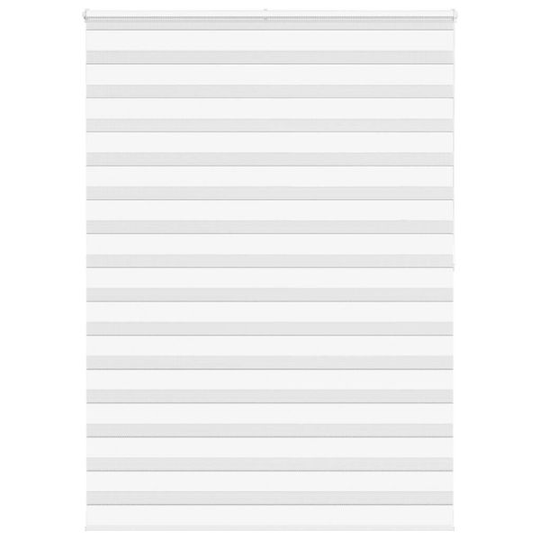 vidaXL Zebra roleta biela 160x200 cm šírka látky 155,9cm polyester