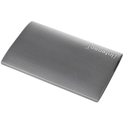 INTENSO PREMIUM, Externý SSD disk, 256GB, striebor