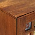 vidaXL Highboard Orech 40 x 33 x 110 cm Masívne mango drevo