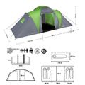 Rodinný stan NILS Camp NC6431 Highland IV zelený/sivý