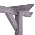 vidaXL Záhradná pergola, sivá 400x40x205 cm, impregnovaná borovica