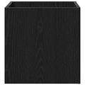 vidaXL Kvetinový box Čierny dub 40 x 40 x 40 cm Kompozitné drevo