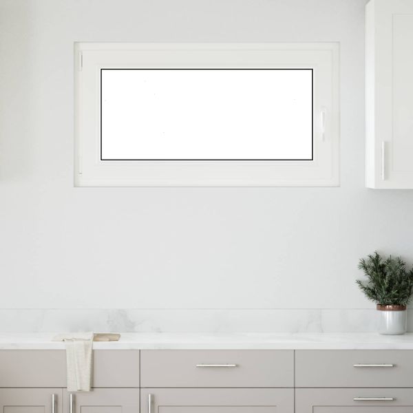 vidaXL Podkrovné okno RISOR 110 x 70 cm PVC a sklo Biela