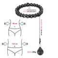 Masážna obruč HMS HHW12 plus size so závažím čierná