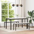 vidaXL lavička Biela 110 x 35 x 45 cm Masívne borovicové drevo