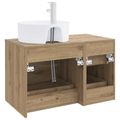 vidaXL Sada kúpeľňového nábytku 2 ks Dub artisan Kompozitné drevo