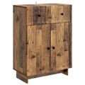 vidaXL Servírovacia skriňa Staré drevo 66 x 34,5 x 90 cm