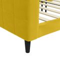 vidaXL Denná posteľ žltá 80x200 cm zamat