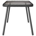 vidaXL Konferenčný stolík Čierna 90 x 45 x 43 cm polyratan