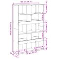 vidaXL Deliaca stena sivá sonoma 100x33x156,5 cm kompozitné drevo