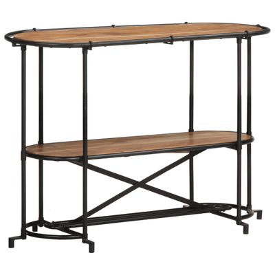 vidaXL Konzolový stolík 110x42x76 cm masívne akáciové drevo