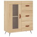 vidaXL Vysoká skrinka dub sonoma 69,5x34x180 cm spracované drevo