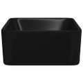 vidaXL Umývadlo čierne 40x30x13 cm keramické