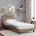 vidaXL Rám postele Viana bez matraca kapučínový 80x200 cm umelá koža