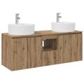 vidaXL Set kabinetov do kúpeľne 3 ks Dub artisan 49,5 x 44,5 x 65 cm