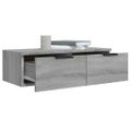 vidaXL Nástenné skrinky 2 ks sivé sonoma 68x30x20 cm spracované drevo