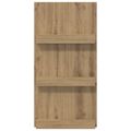 vidaXL Regál na časopisy s poličkou Remeselný dub 51 x 11 x 102 cm