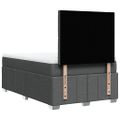 vidaXL Boxspring posteľ s matracom, tmavosivá 120x190 cm, látka