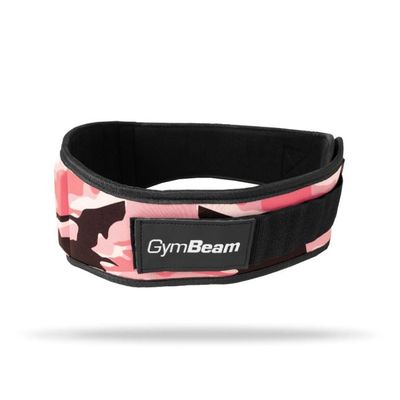 Dámsky fitness opasok Pink Camo - GymBeam, veľkosť M, 100% nylon