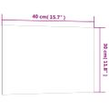 vidaXL Nástenná magnetická tabuľa biela 40x30 cm tvrdené sklo