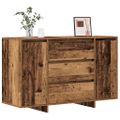 vidaXL Servírovacia skriňa Staré drevo 120 x 41 x 75 cm
