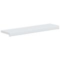vidaXL Parapetné dosky Biela 100 x 25 x 4,5 cm PVC
