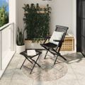 vidaXL Koberec ARBIZU, do interiéru aj exteriéru, vintage Ø 120 cm
