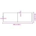 vidaXL Kúpeľňová doska 180x60x(2-6) cm neošetrený masív