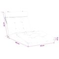vidaXL Vankúš na ležadlo VIANEN 100% polyester Čierna 200 x 90 x 8 cm