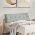 vidaXL Poduška na chrbát Svetlosivá 140 x 50 cm Kordúrová tkanina