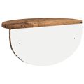 vidaXL Stenná polica 2 ks Staré drevo 38 x 19 x 19 cm Kompozitné drevo