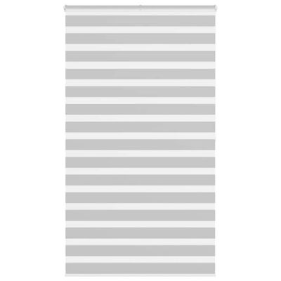 vidaXL Zebra roleta svetlosivá 130x200cm šírka látky 125,9cm polyester