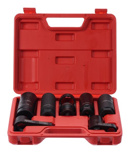 Sada nástrčných hlavic na senzory MECHANIC WRENCH SET 4, 7 ks SIXTOL