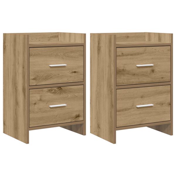vidaXL Nočné stolíky 2 pcs Dub artisan 40 x 30 x 60 cm