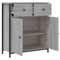 vidaXL Komoda sivá sonoma 70x30x80 cm kompozitné drevo