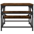 vidaXL Konferenčný stolík hnedý dub 100x49x40 cm kompozitné drevo