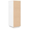 vidaXL Vysoká skrinka biela 34x40x108,5 cm masívna borovica