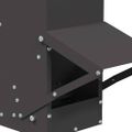 vidaXL Kŕmidlo pre kurčatá Čierna 13 x 12 x 51 cm Studenokoľajná oceľ