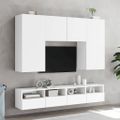 vidaXL TV nástenné skrinky 2 ks biele 100x30x30 cm kompozitné drevo