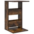 vidaXL Bočný stôl Dymová dub 40 x 35 x 60,5 cm Kompozitné drevo