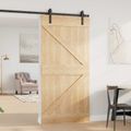 vidaXL Dvere NARVIK 100 x 210 cm Masívne borovicové drevo (neupravené)
