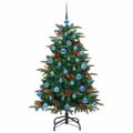 vidaXL Umelý vianočný stromček Zelená 150 cm PVC, kov a plast