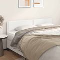 vidaXL Čelá postelí biele 160x5x78/88 cm umelá koža