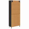 vidaXL Highboard 2 ks Čierny dub 69,5 x 34 x 180 cm Kompozitné drevo