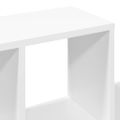vidaXL Nástenná polica biela 100x20x53 cm kompozitné drevo