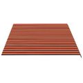 vidaXL Náhradná látka na markízu, oranžovo-hnedá, 480x345 cm, polyester
