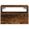 vidaXL Nástenné nočné stolíky 2 ks dymový dub 45x26x28,5 cm