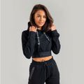Dámska mikina Essential Cropped Hoodie Black - STRIX, veľkosť XS