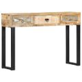 vidaXL Konzolový stolík 110x30x76 cm masívne mangovníkové drevo