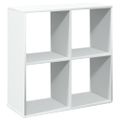 vidaXL Deliaca stena Knižnica biela 69,5x29x69,5 cm, umelé drevo